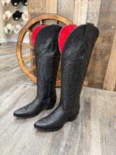 Load image into Gallery viewer, Women’s Tall Black/Red Snip Toe Boot

