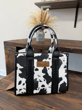 Load image into Gallery viewer, Wrangler Cow-print Tote Bag
