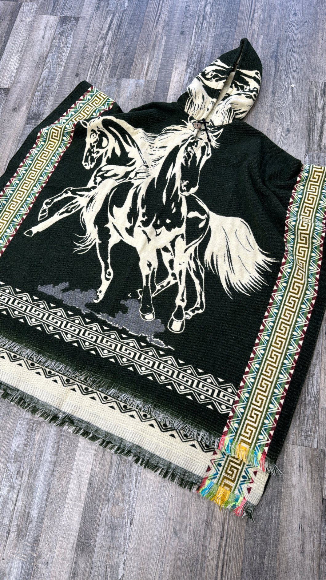 Men’s horse poncho