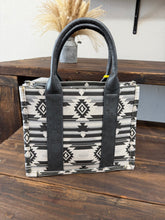 Load image into Gallery viewer, Women’s Wrangler Grey Aztec Print Tote Bag
