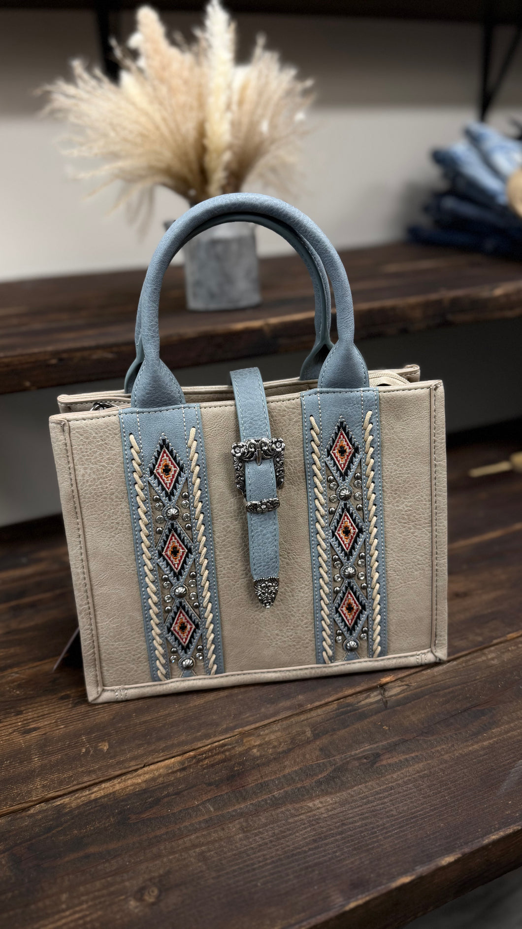 Montana West Studded Tote Bag
