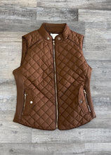 Load image into Gallery viewer, Women’s Khaki Puffer Vest
