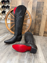 Load image into Gallery viewer, Women’s Tall Black/Red Snip Toe Boot
