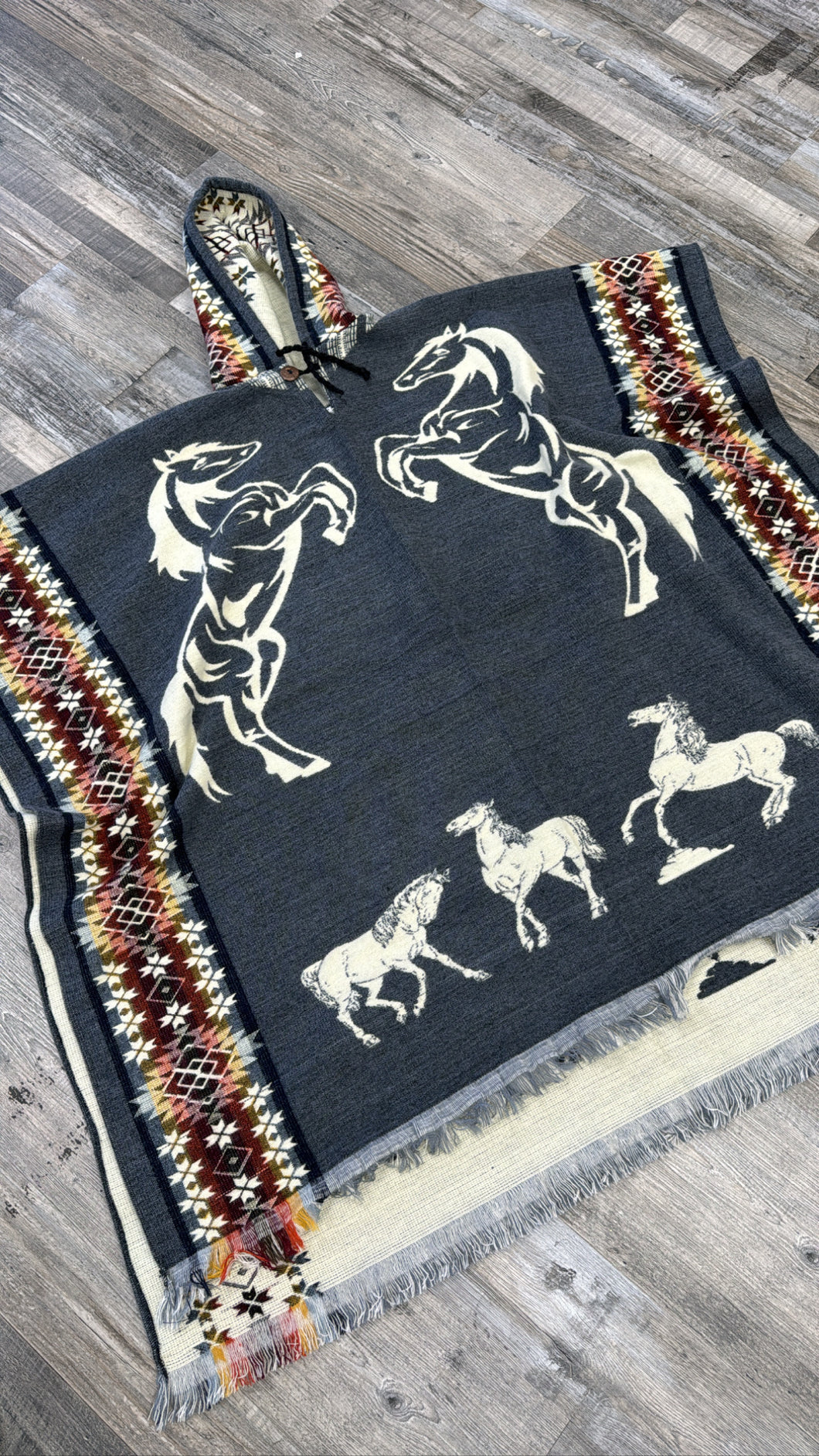 Men’s horse poncho