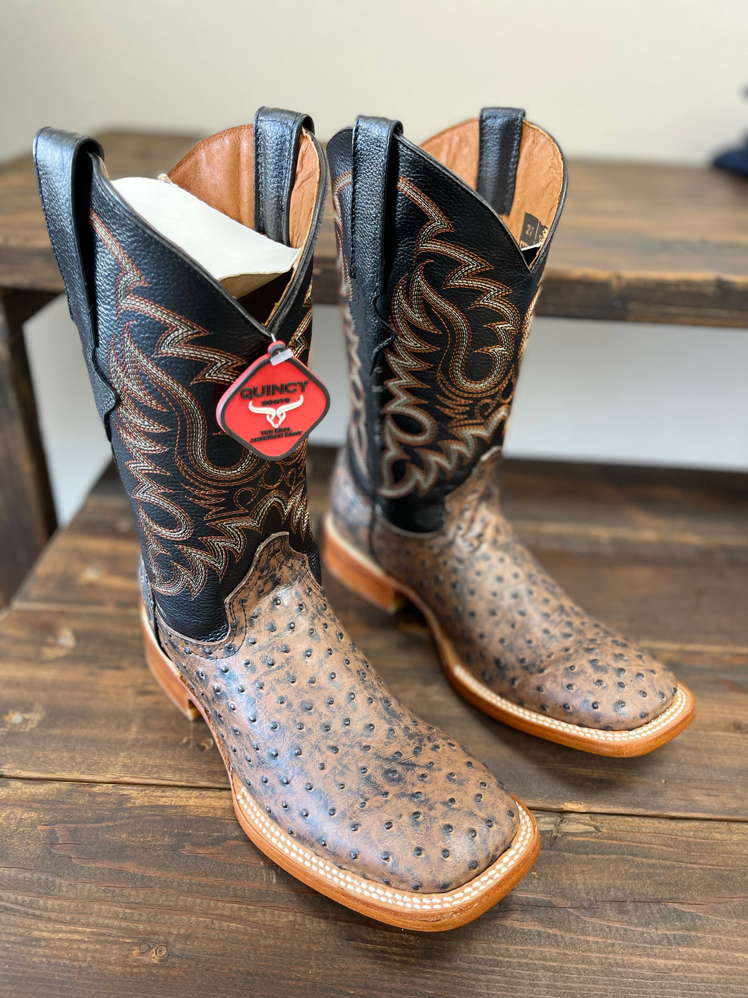 Men’s ostrich boot