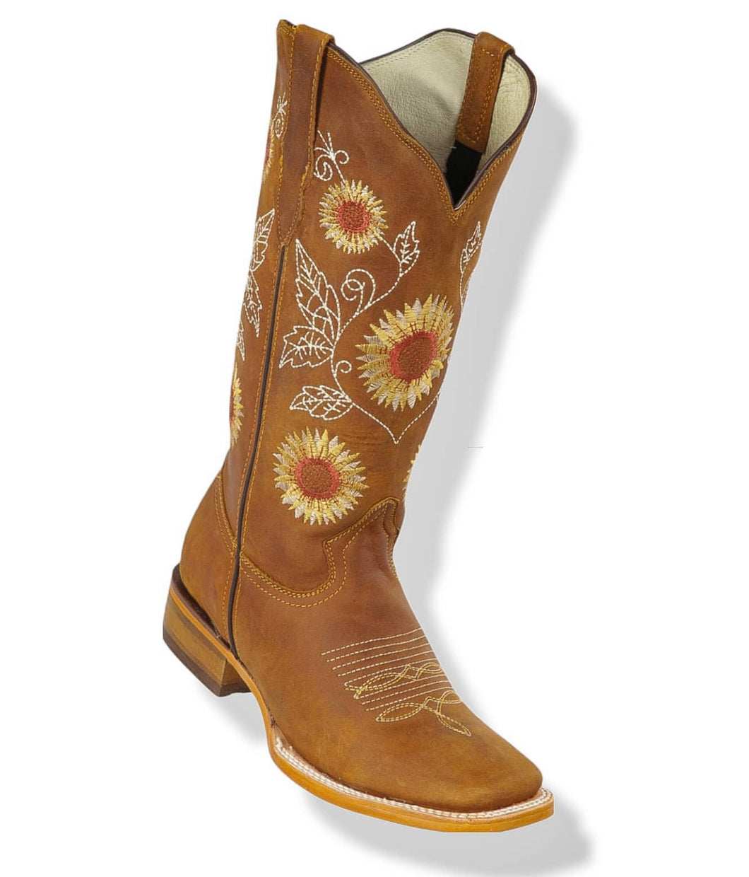 Bota “Sunflower Embriodery” Tan